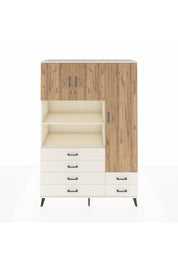 Hyperion Dolap 9 Raflı 6 Çekmeceli 3 Kapaklı 132x44x195 Aytaşı-Çam/Aytaşı