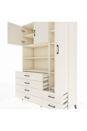 Hyperion Dolap 9 Raflı 6 Çekmeceli 3 Kapaklı 132x44x195 Aytaşı-Aytaşı/Aytaşı