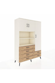 Hyperion Dolap 9 Raflı 6 Çekmeceli 3 Kapaklı 132x44x195 Aytaşı-Aytaşı/Çam