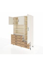 Hyperion Dolap 9 Raflı 6 Çekmeceli 3 Kapaklı 132x44x195 Aytaşı-Aytaşı/Çam