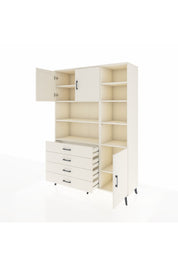 Hyperion Dolap 9 Raflı 4 Çekmeceli 3 Kapaklı 132x44x195 Aytaşı-Aytaşı/Aytaşı