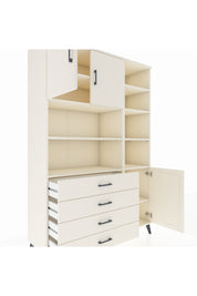 Hyperion Dolap 9 Raflı 4 Çekmeceli 3 Kapaklı 132x44x195 Aytaşı-Aytaşı/Aytaşı