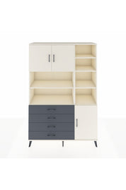 Hyperion Dolap 9 Raflı 4 Çekmeceli 3 Kapaklı 132x44x195 Aytaşı-Aytaşı/Antrasit