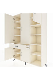 Hyperion Dolap 10 Raflı Tek Çekmeceli 5 Kapaklı 132x44x195 Aytaşı-Aytaşı/Aytaşı