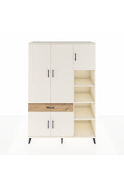 Hyperion Dolap 10 Raflı Tek Çekmeceli 5 Kapaklı 132x44x195 Aytaşı-Aytaşı/Çam