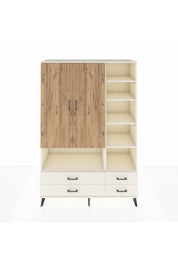 Hyperion Dolap 10 Raflı 4 Çekmeceli 2 Kapaklı 132x44x195 Aytaşı-Çam/Aytaşı