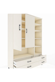 Hyperion Dolap 10 Raflı 4 Çekmeceli 2 Kapaklı 132x44x195 Aytaşı-Aytaşı/Aytaşı