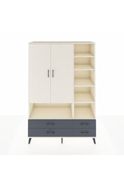 Hyperion Dolap 10 Raflı 4 Çekmeceli 2 Kapaklı 132x44x195 Aytaşı-Aytaşı/Antrasit