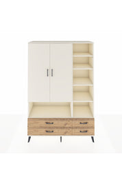 Hyperion Dolap 10 Raflı 4 Çekmeceli 2 Kapaklı 132x44x195 Aytaşı-Aytaşı/Çam