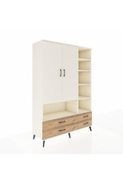 Hyperion Dolap 10 Raflı 4 Çekmeceli 2 Kapaklı 132x44x195 Aytaşı-Aytaşı/Çam