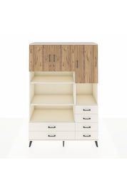 Hyperion Dolap 9 Raflı 6 Çekmeceli 3 Kapaklı 132x44x195 Aytaşı-Çam/Aytaşı