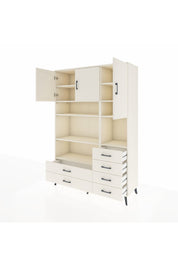 Hyperion Dolap 9 Raflı 6 Çekmeceli 3 Kapaklı 132x44x195 Aytaşı-Aytaşı/Aytaşı