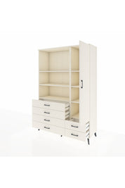 Hyperion Dolap 7 Raflı 6 Çekmeceli Tek Kapaklı  132x44x195 Aytaşı-Aytaşı/Aytaşı