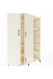 Hyperion Dolap 6 Raflı 4 Kapaklı Tek Askılı 132x44x195 Aytaşı-Aytaşı/Aytaşı