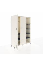 Hyperion Dolap 6 Raflı 4 Kapaklı Tek Askılı 132x44x195 Aytaşı-Aytaşı/Antrasit