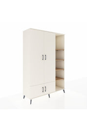 Hyperion Dolap 6 Raflı 4 Kapaklı Tek Askılı 132x44x195 Aytaşı-Aytaşı/Çam