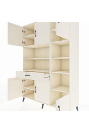 Hyperion Dolap 10 Raflı Tek Çekmeceli 6 Kapaklı 132x44x195 Aytaşı-Aytaşı/Aytaşı