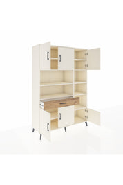 Hyperion Dolap 10 Raflı Tek Çekmeceli 6 Kapaklı 132x44x195 Aytaşı-Aytaşı/Çam