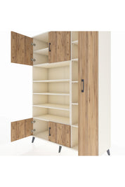 Hyperion Dolap 11 Raflı 5 Kapaklı 132x44x195 Aytaşı-Çam/Aytaşı