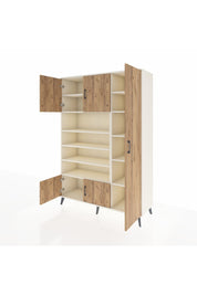 Hyperion Dolap 11 Raflı 5 Kapaklı 132x44x195 Aytaşı-Çam/Aytaşı