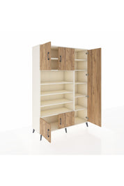 Hyperion Dolap 11 Raflı 5 Kapaklı 132x44x195 Aytaşı-Çam/Aytaşı