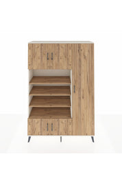 Hyperion Dolap 11 Raflı 5 Kapaklı 132x44x195 Aytaşı-Çam/Çam