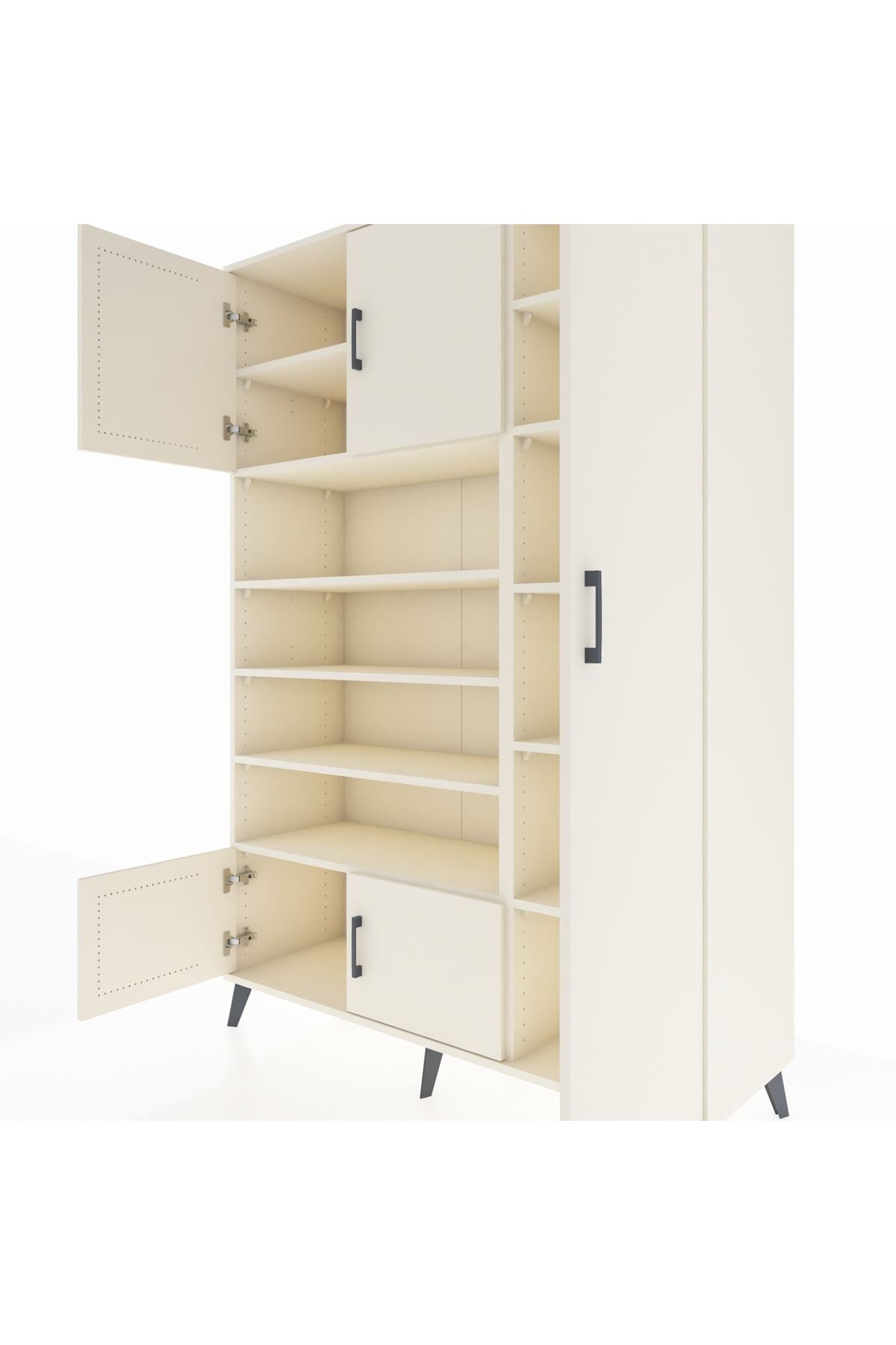 Hyperion Dolap 11 Raflı 5 Kapaklı 132x44x195 Aytaşı-Aytaşı/Aytaşı