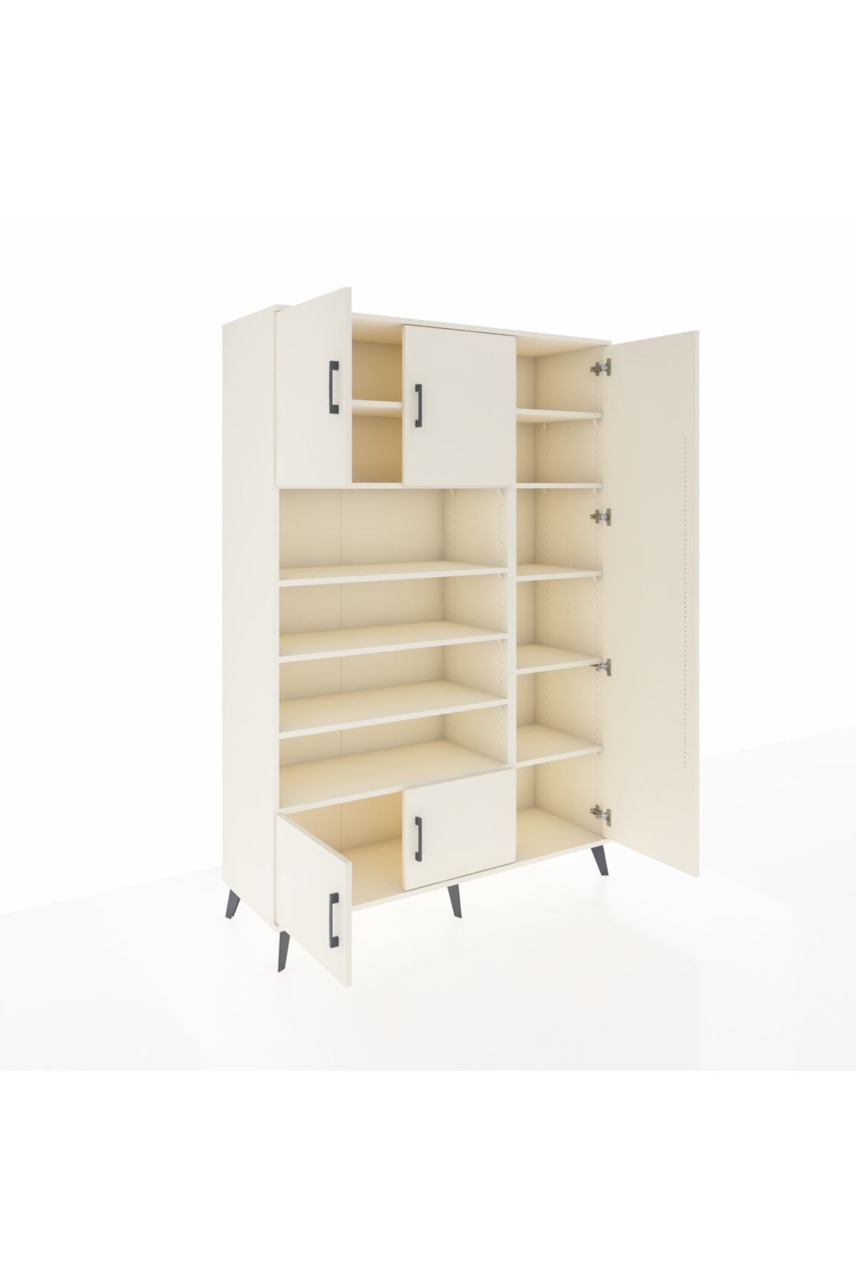 Hyperion Dolap 11 Raflı 5 Kapaklı 132x44x195 Aytaşı-Aytaşı/Aytaşı