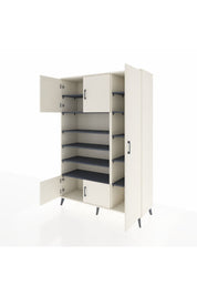 Hyperion Dolap 11 Raflı 5 Kapaklı 132x44x195 Aytaşı-Aytaşı/Antrasit