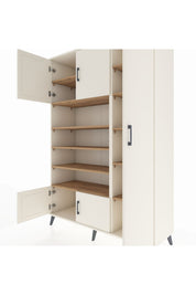 Hyperion Dolap 11 Raflı 5 Kapaklı 132x44x195 Aytaşı-Aytaşı/Çam