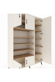 Hyperion Dolap 11 Raflı 5 Kapaklı 132x44x195 Aytaşı-Aytaşı/Çam