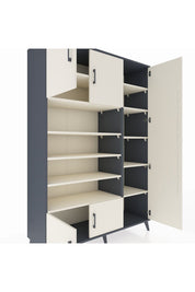 Hyperion Dolap 11 Raflı 5 Kapaklı 132x44x195 Antrasit-Aytaşı/Aytaşı