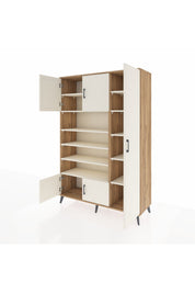 Hyperion Dolap 11 Raflı 5 Kapaklı 132x44x195 Çam-Aytaşı/Aytaşı