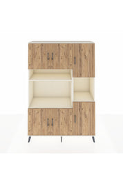 Hyperion Dolap 9 Raflı 6 Kapaklı 132x44x195 Aytaşı-Çam/Aytaşı