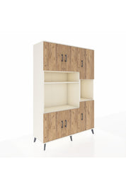 Hyperion Dolap 9 Raflı 6 Kapaklı 132x44x195 Aytaşı-Çam/Aytaşı