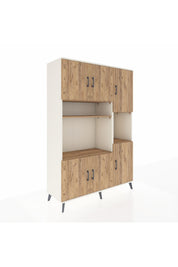 Hyperion Dolap 9 Raflı 6 Kapaklı 132x44x195 Aytaşı-Çam/Çam