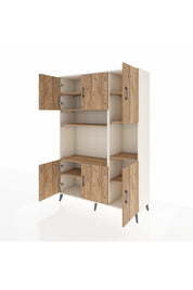 Hyperion Dolap 9 Raflı 6 Kapaklı 132x44x195 Aytaşı-Çam/Çam