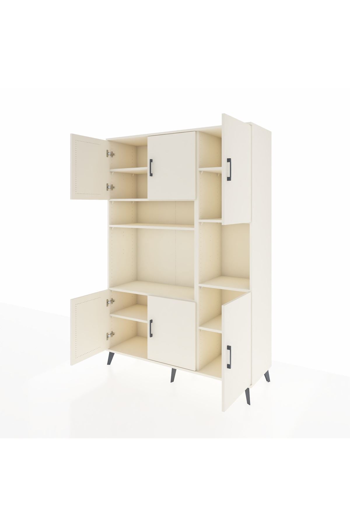 Hyperion Dolap 9 Raflı 6 Kapaklı 132x44x195 Aytaşı-Aytaşı/Aytaşı