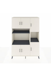 Hyperion Dolap 9 Raflı 6 Kapaklı 132x44x195 Aytaşı-Aytaşı/Antrasit