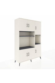 Hyperion Dolap 9 Raflı 6 Kapaklı 132x44x195 Aytaşı-Aytaşı/Antrasit