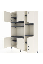 Hyperion Dolap 9 Raflı 6 Kapaklı 132x44x195 Aytaşı-Aytaşı/Antrasit