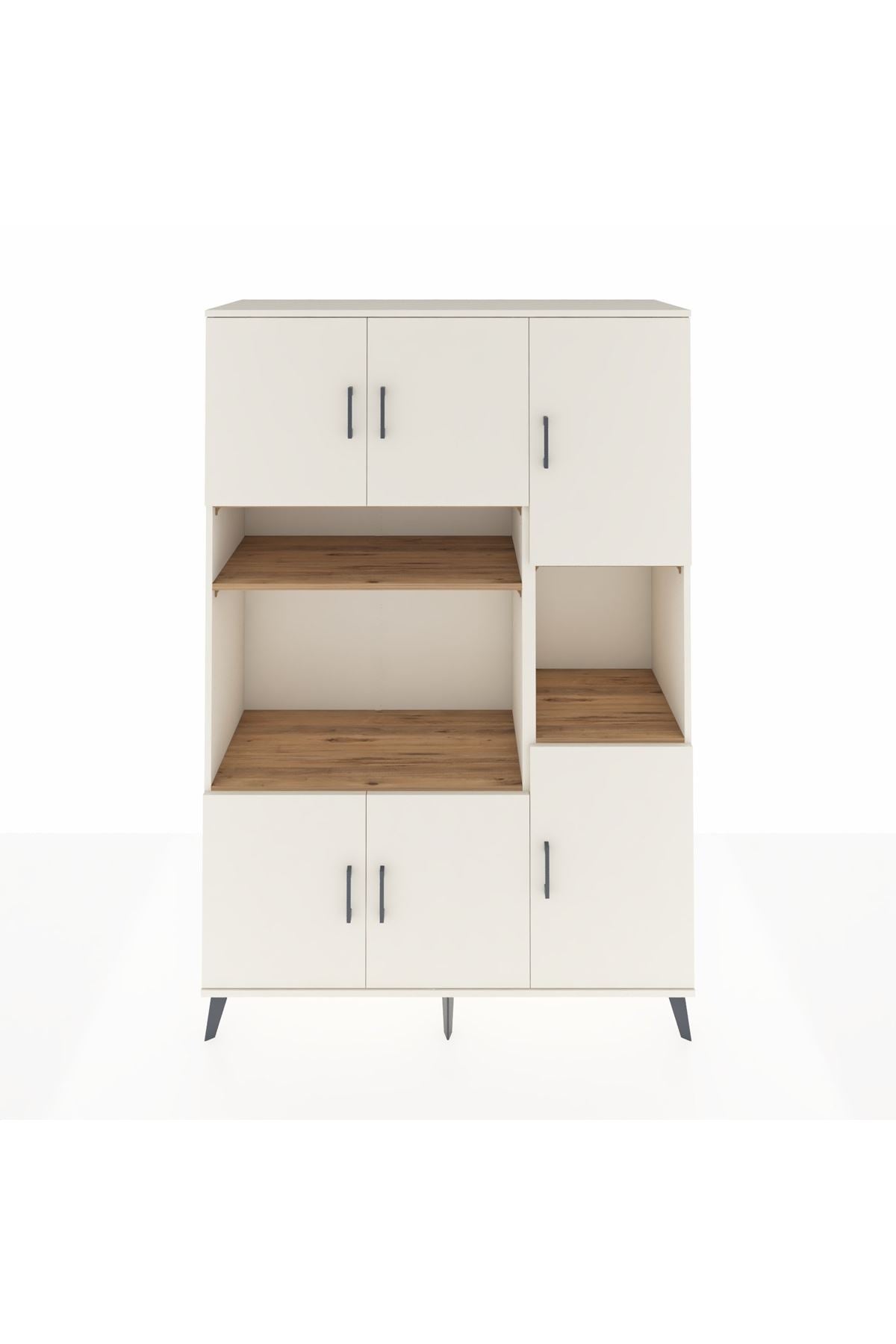 Hyperion Dolap 9 Raflı 6 Kapaklı 132x44x195 Aytaşı-Aytaşı/Çam