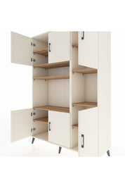 Hyperion Dolap 9 Raflı 6 Kapaklı 132x44x195 Aytaşı-Aytaşı/Çam