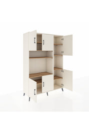 Hyperion Dolap 9 Raflı 6 Kapaklı 132x44x195 Aytaşı-Aytaşı/Çam