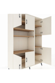 Hyperion Dolap 9 Raflı 6 Kapaklı 132x44x195 Aytaşı-Aytaşı/Çam