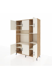 Hyperion Dolap 9 Raflı 6 Kapaklı 132x44x195 Çam-Aytaşı/Aytaşı