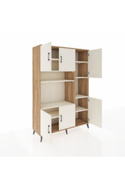 Hyperion Dolap 9 Raflı 6 Kapaklı 132x44x195 Çam-Aytaşı/Aytaşı