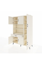 Hyperion Dolap 10 Raflı Tek Çekmeceli 6 Kapaklı 132x44x195 Aytaşı-Aytaşı/Aytaşı