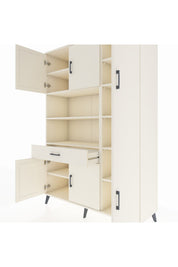 Hyperion Dolap 10 Raflı Tek Çekmeceli 6 Kapaklı 132x44x195 Aytaşı-Aytaşı/Aytaşı