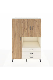 Kronos Dolap 6 Raflı 3 Çekmeceli 3 Kapaklı 132x59x195 Aytaşı-Çam/Aytaşı